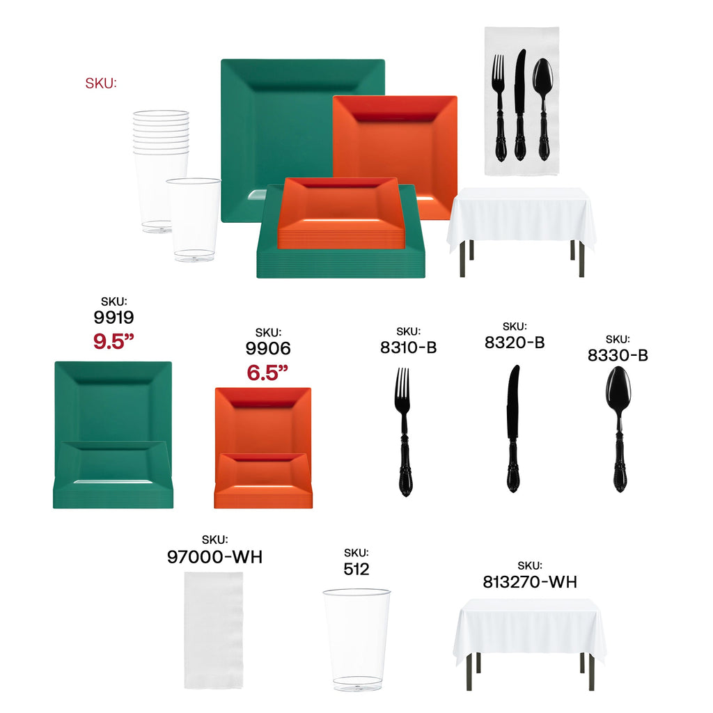 Green and Orange NFL / NBA / MLB Set