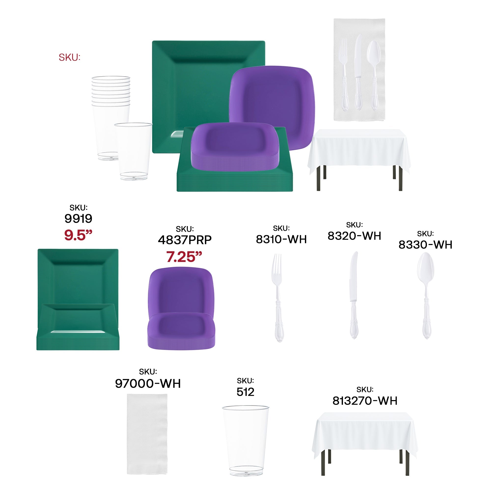 Green and Purple NFL / NBA / MLB Set