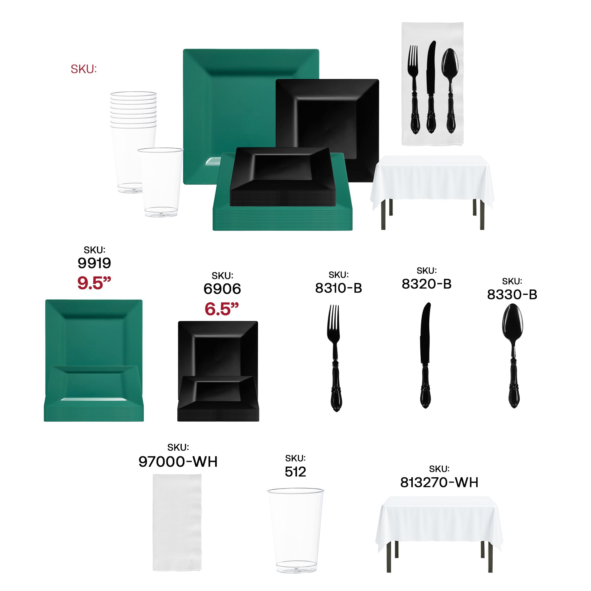Green and Black NFL / NBA / MLB Set