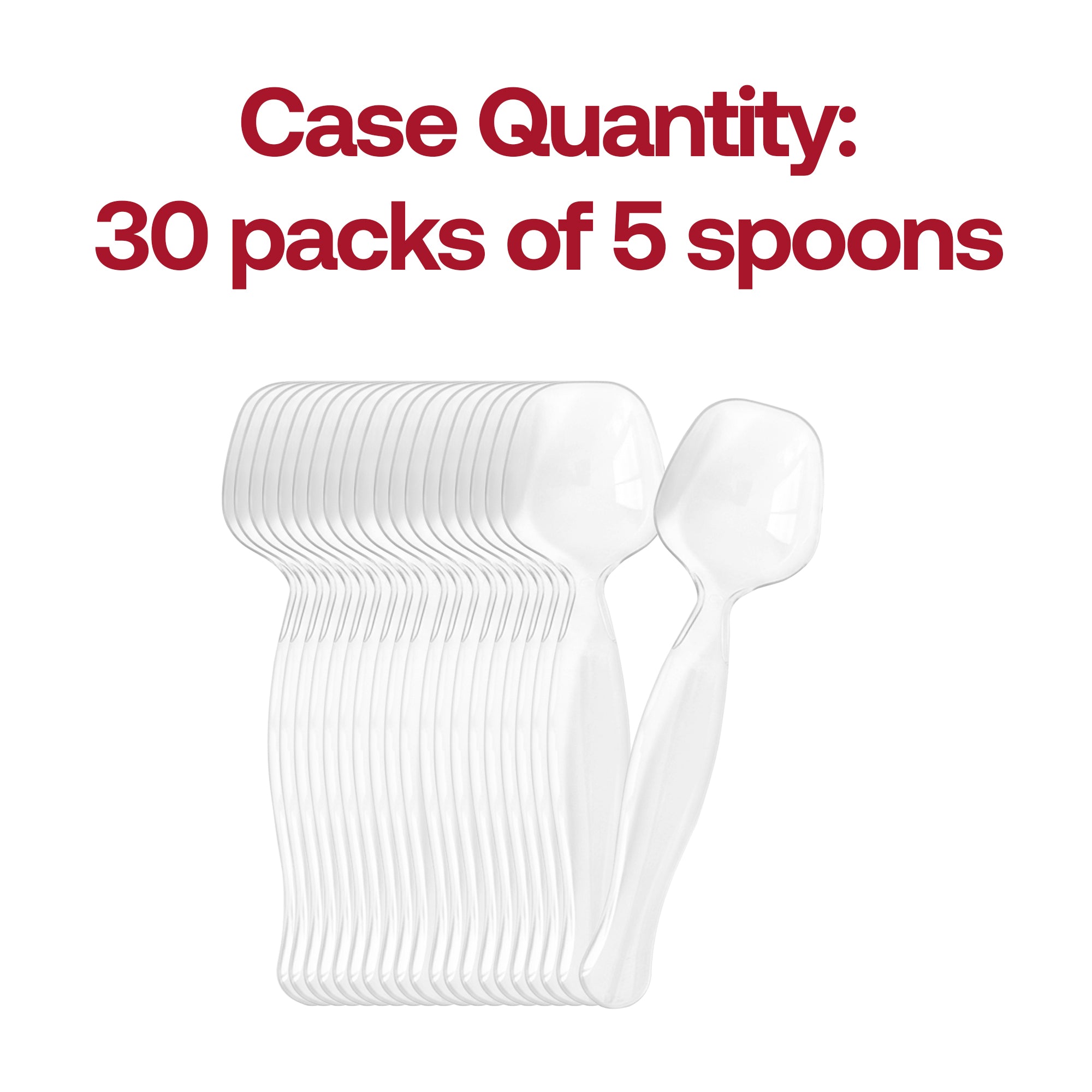 Clear Disposable Plastic Serving Spoons