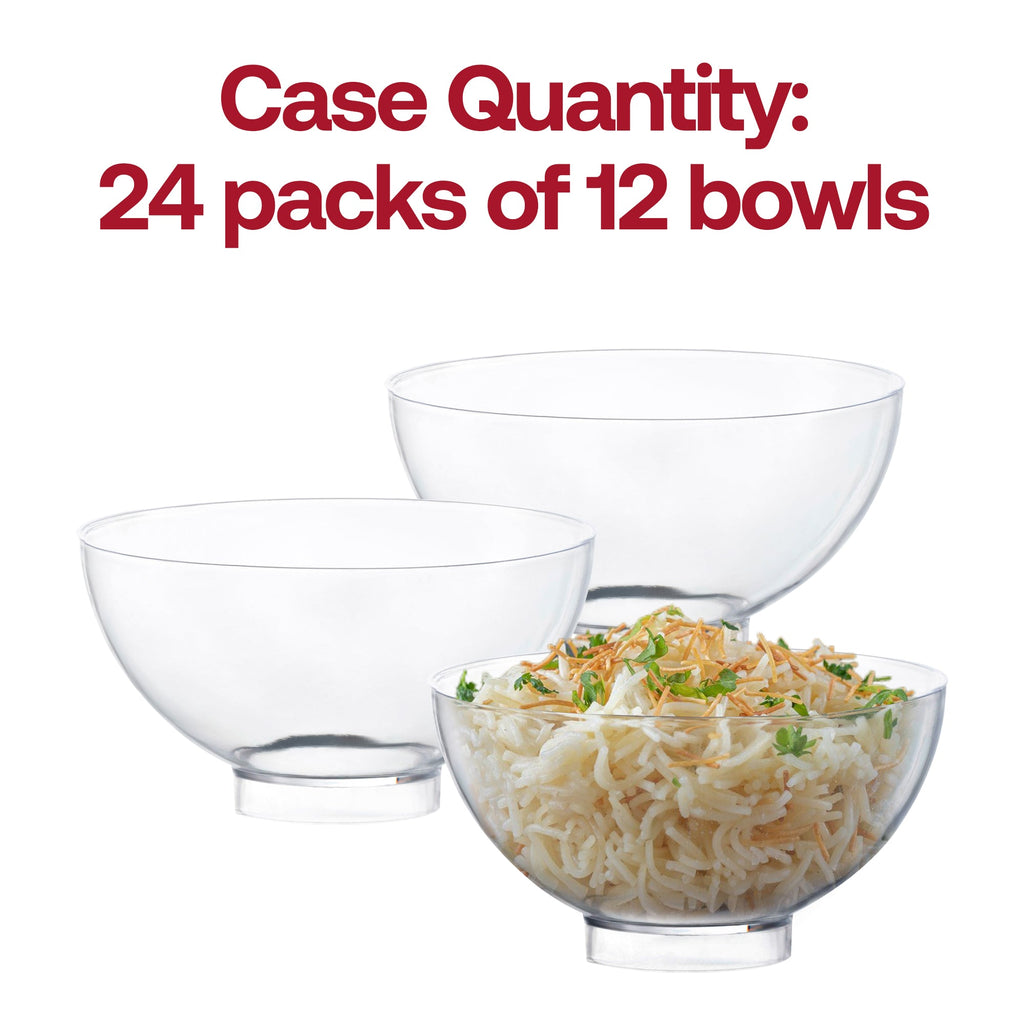 Clear Round Disposable Plastic Mini Bowls (2.65 oz.)