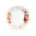 7.75" Peony and Strawberry Blue Bone China Dessert Plate
