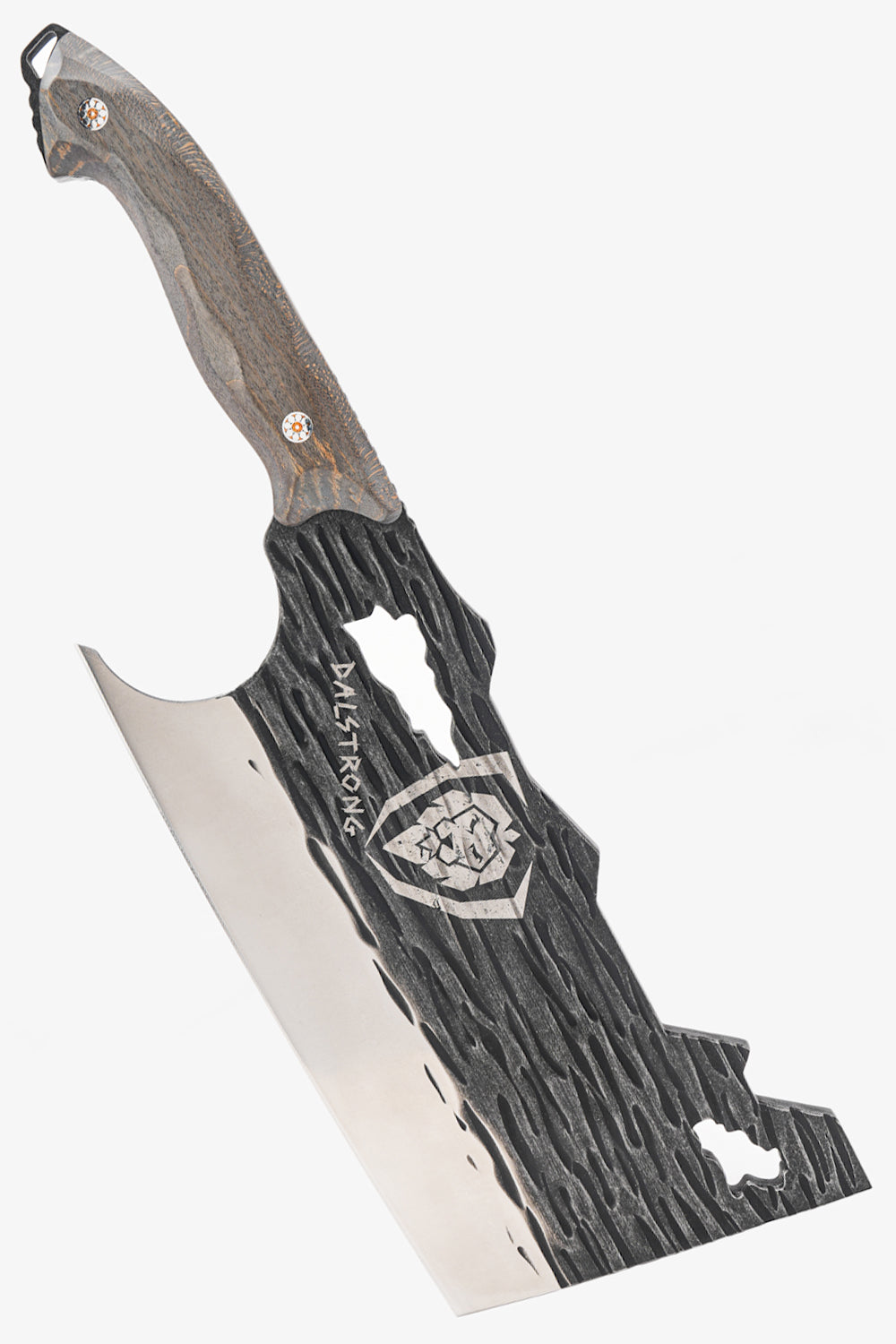 Obliterator Cleaver Knife | Acacia Wood Stand | The Barbarian Series™ | Dalstrong ©