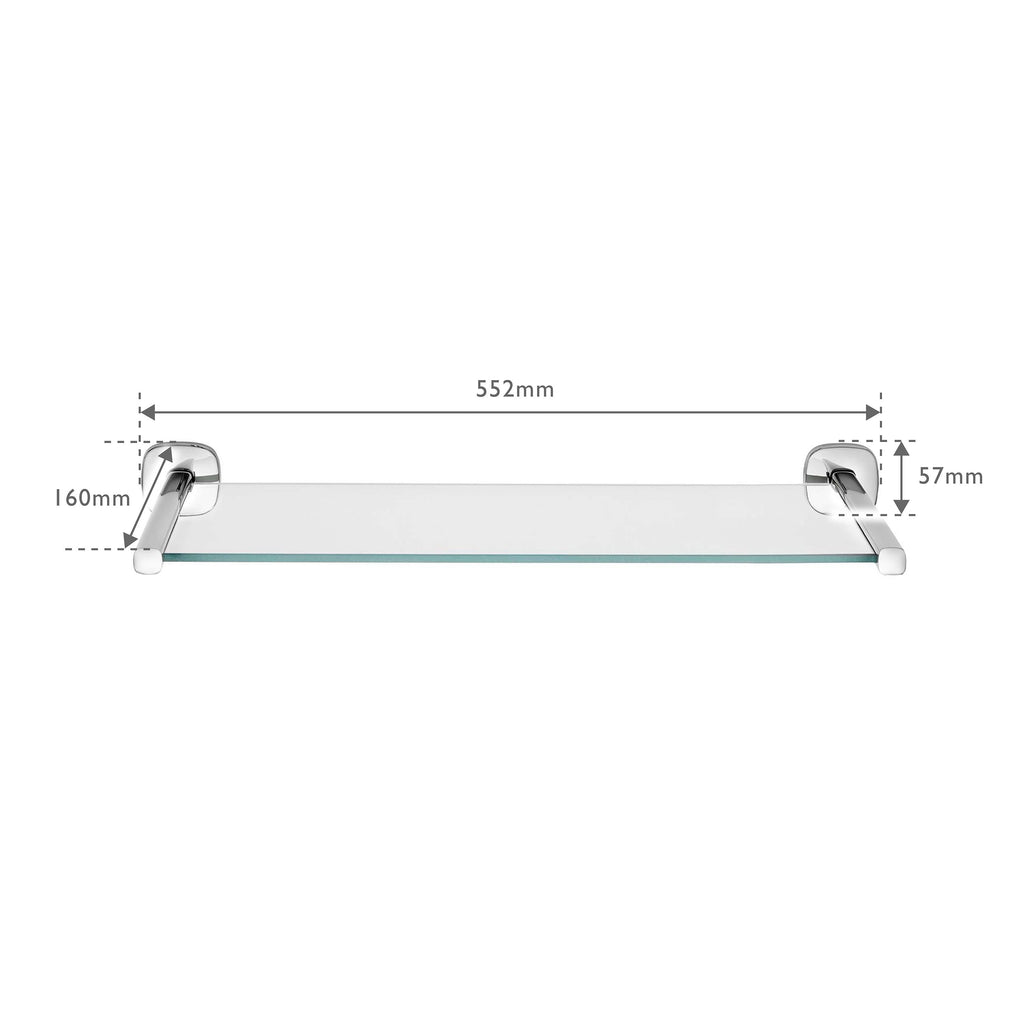 Burford Glass Bathroom Shelf