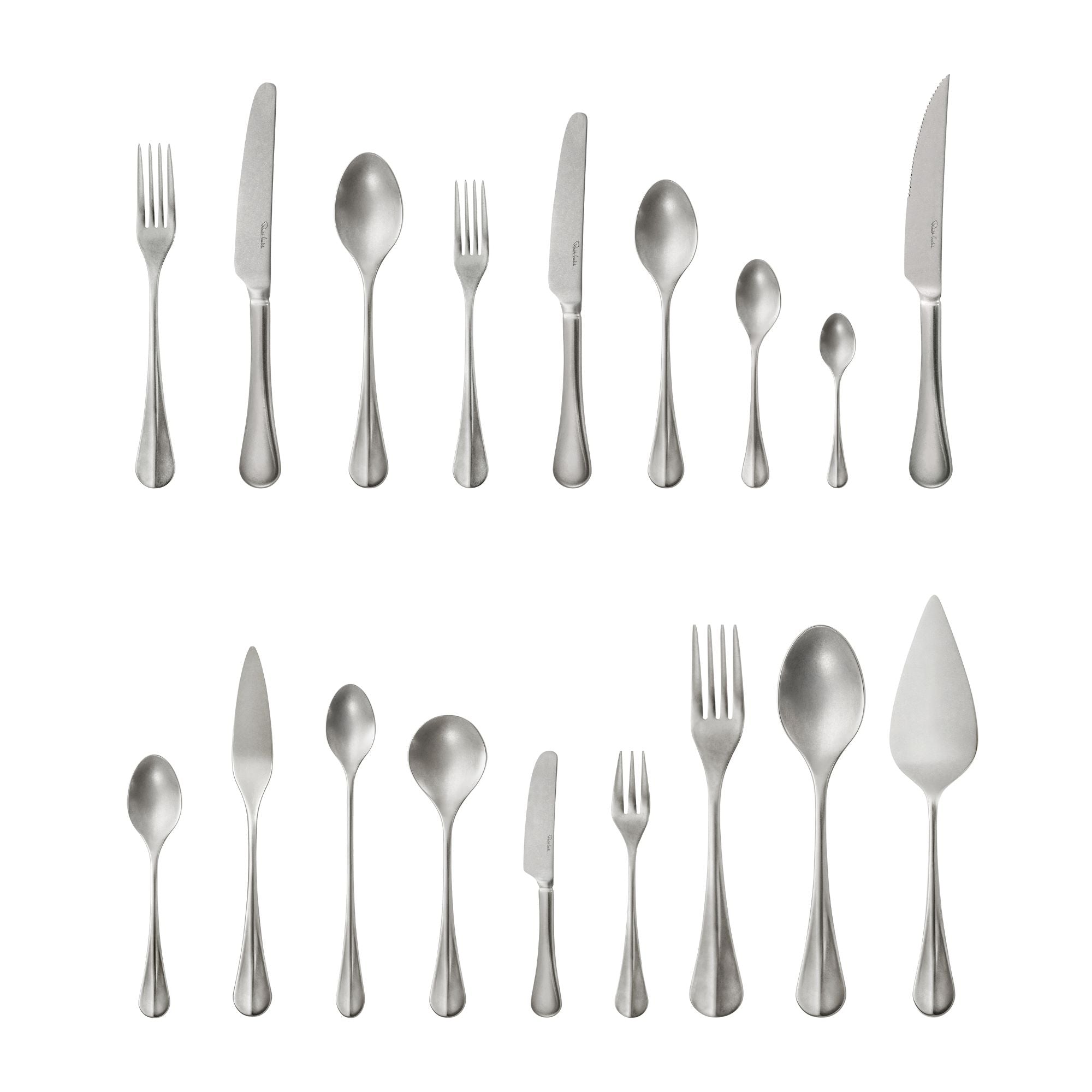 Baguette Vintage Cutlery Set, 48 Piece for 6 People - 6 Free Steak Knives