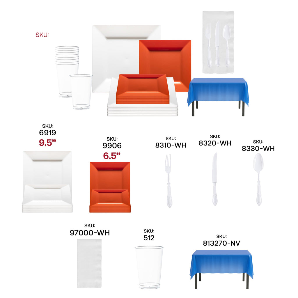 Orange, Blue and White NFL / NBA / MLB Set