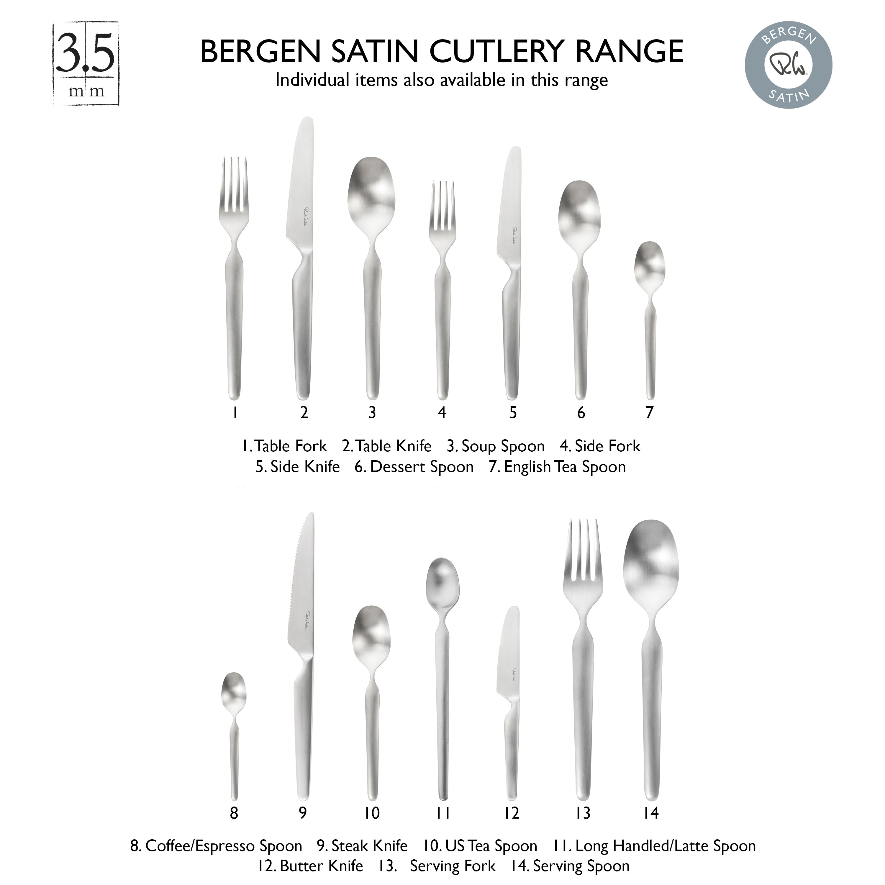 Bergen Satin Side Fork