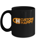 15 oz Black Custom Coffee Mugs
