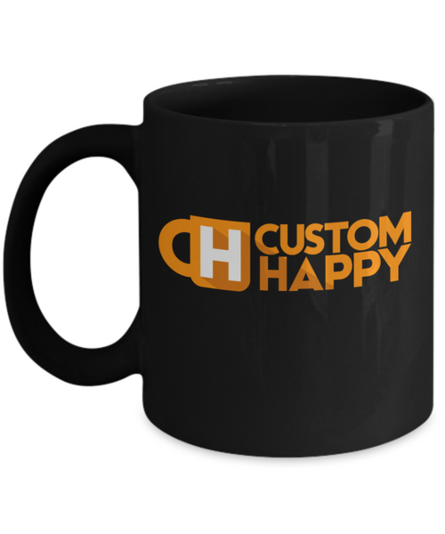 15 oz Black Custom Coffee Mugs