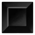 Black Square Plastic Salad Plates (8")