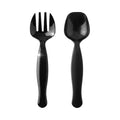 Black Disposable Plastic Serving Flatware Set