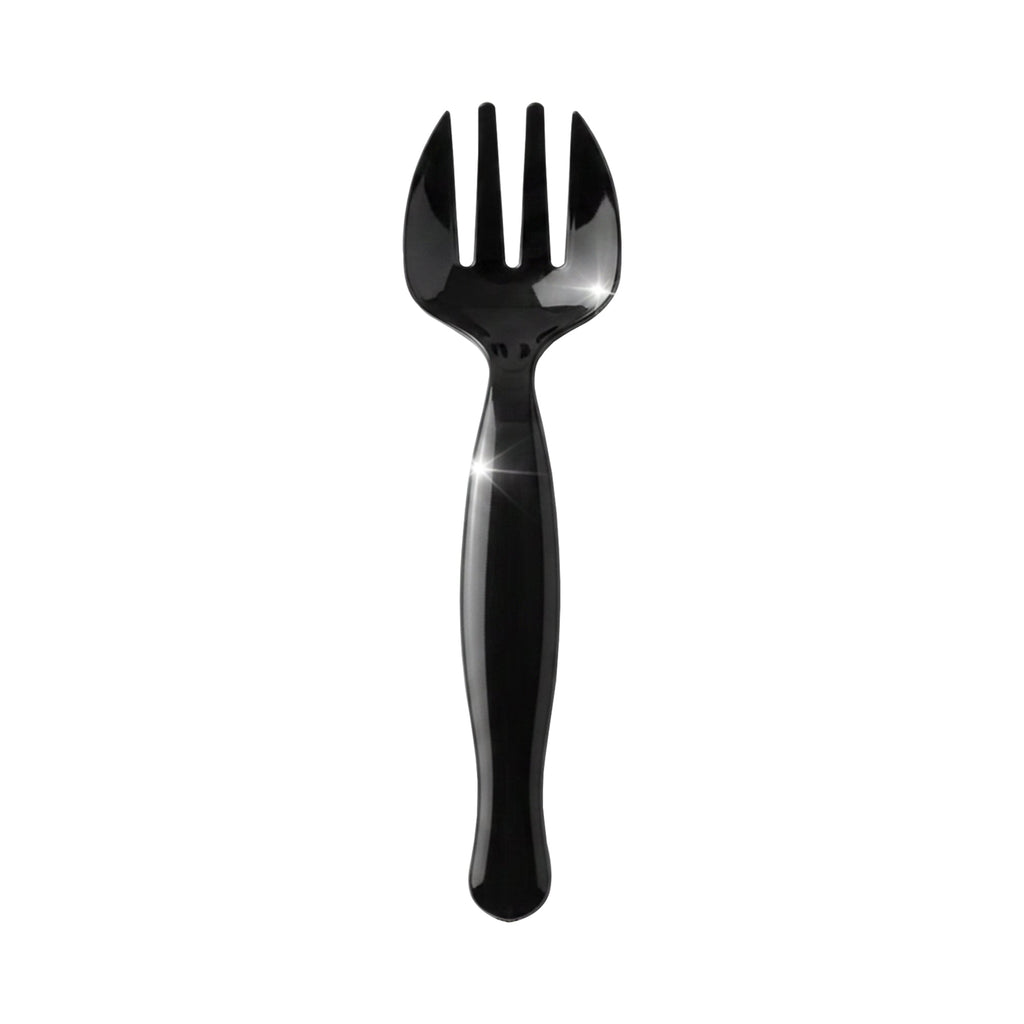 Black Disposable Plastic Serving Forks