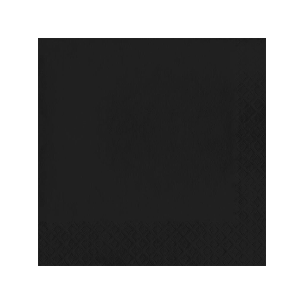 Black Velvet Paper Beverage/Cocktail Napkins