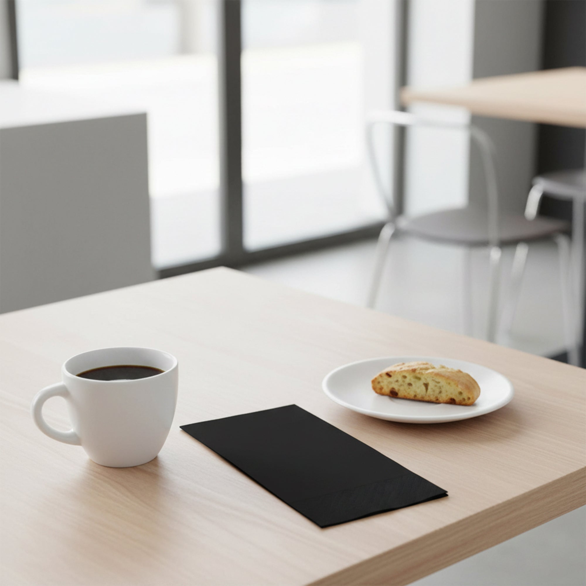 Black Velvet Paper Dinner Napkins