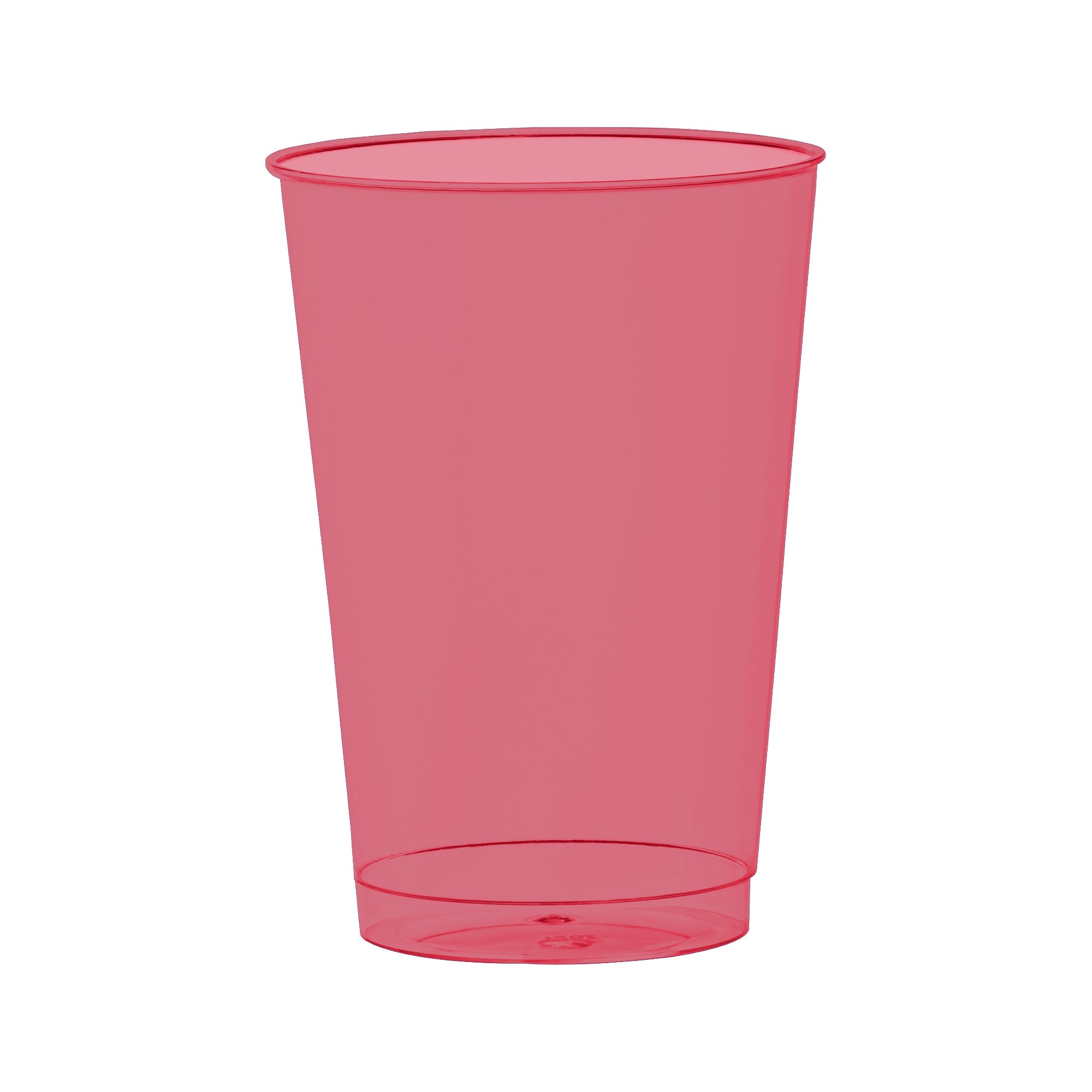 Clear Red Disposable Plastic Party Cups (12 oz. )