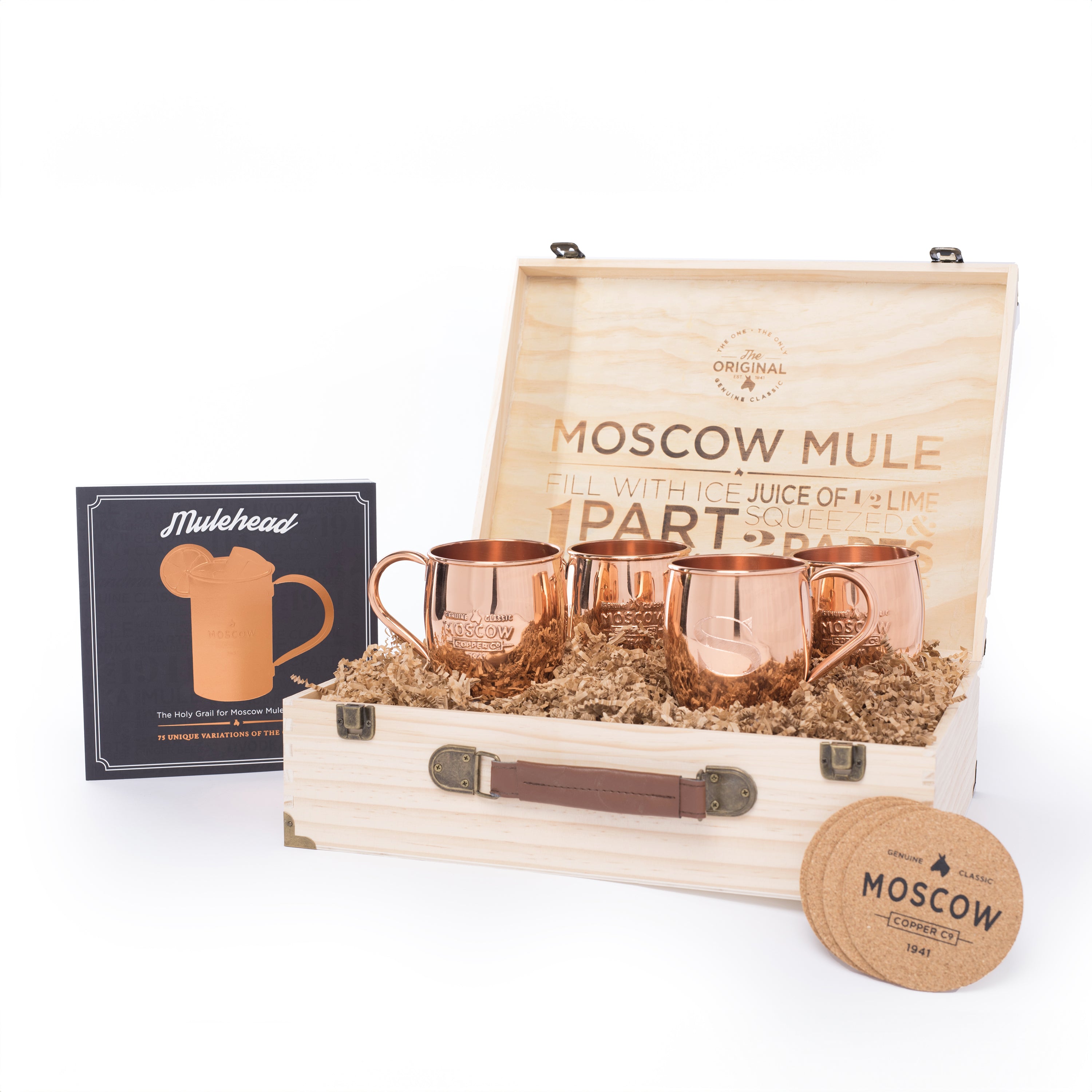 Single Monogram Gift Set of Four Mugs