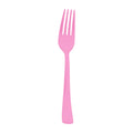 Pink Disposable Plastic Party Forks
