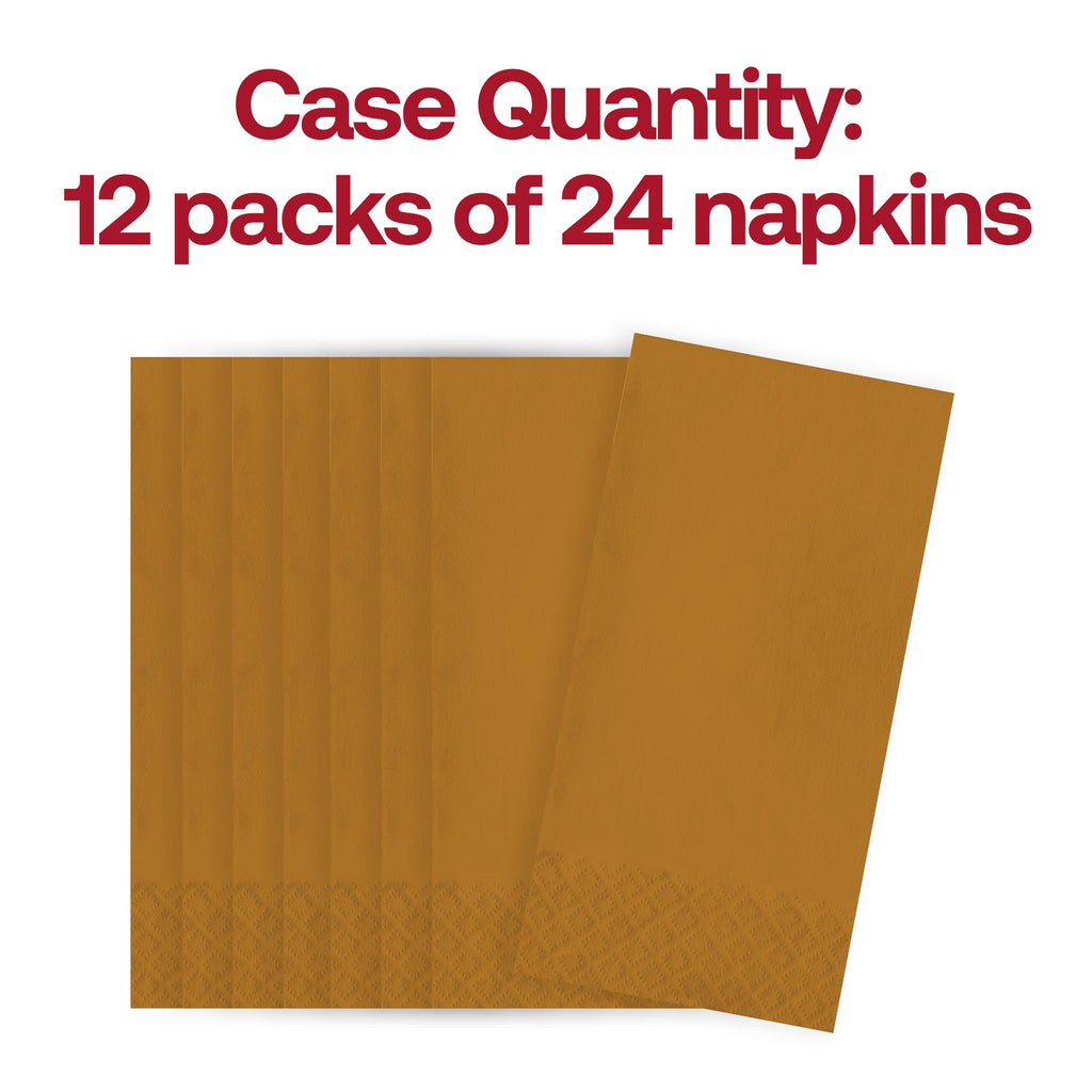 Glittering Gold Paper Dinner Napkins