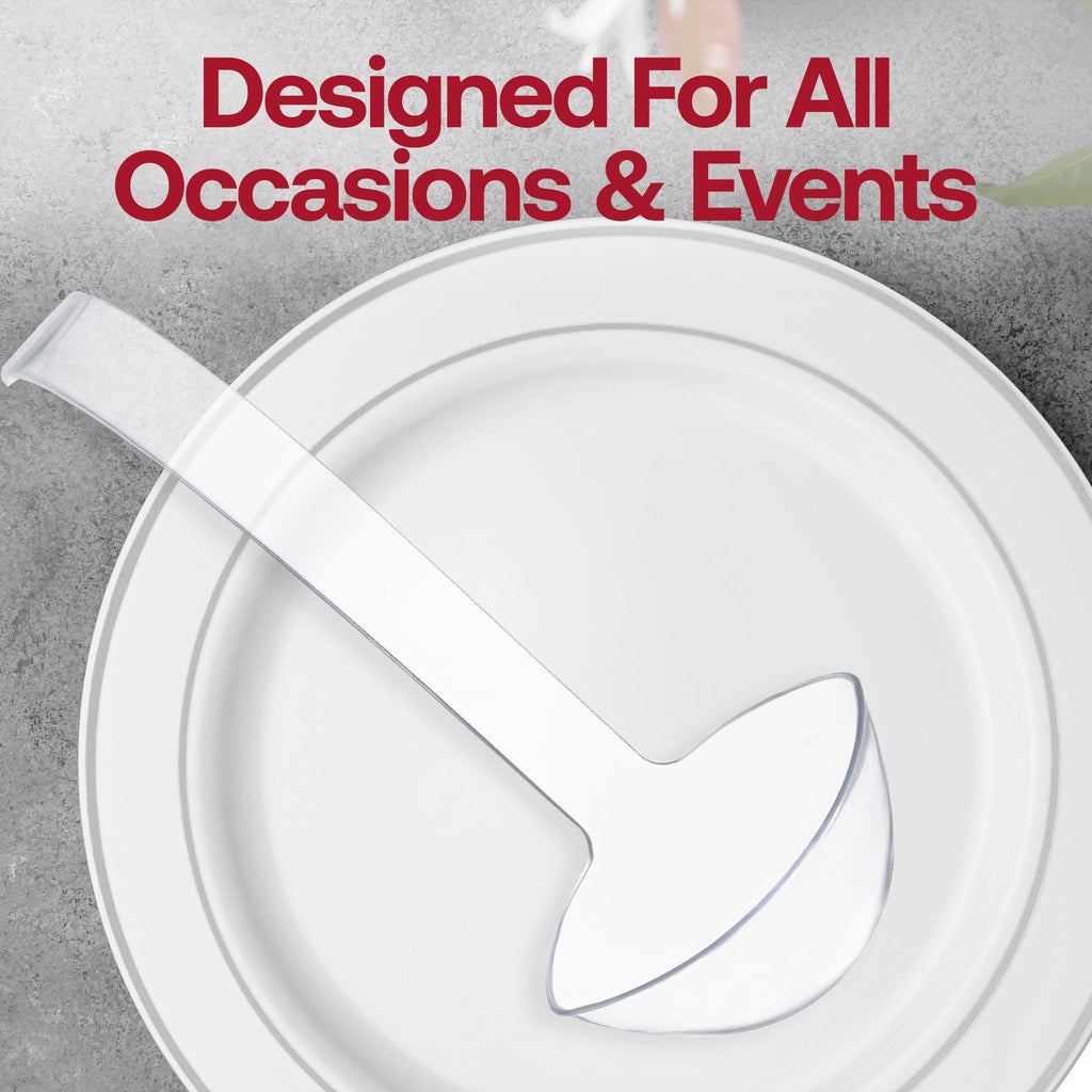 Clear Disposable Plastic Large Serving Ladles
