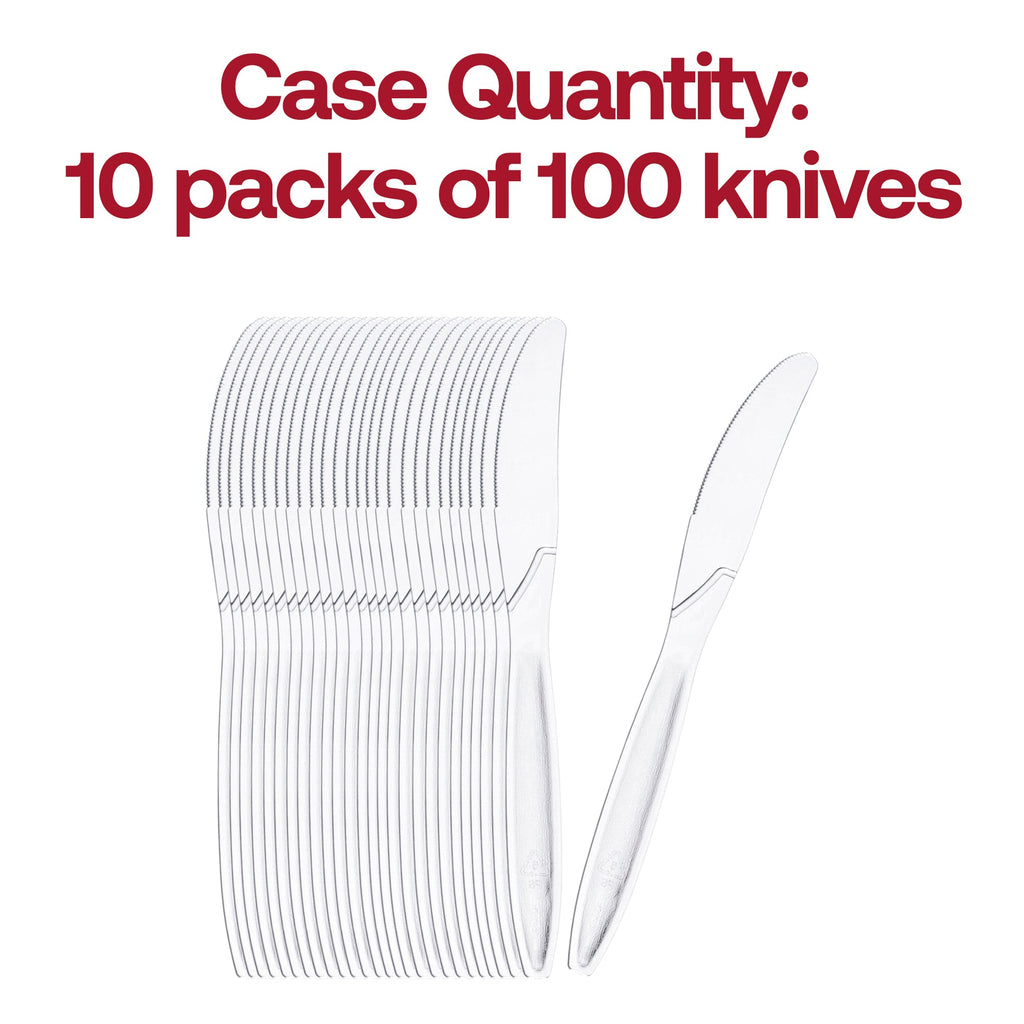 Clear Plastic Disposable Knives