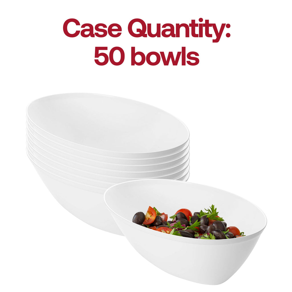 White Oval Luau Bowl (½ Gallon)