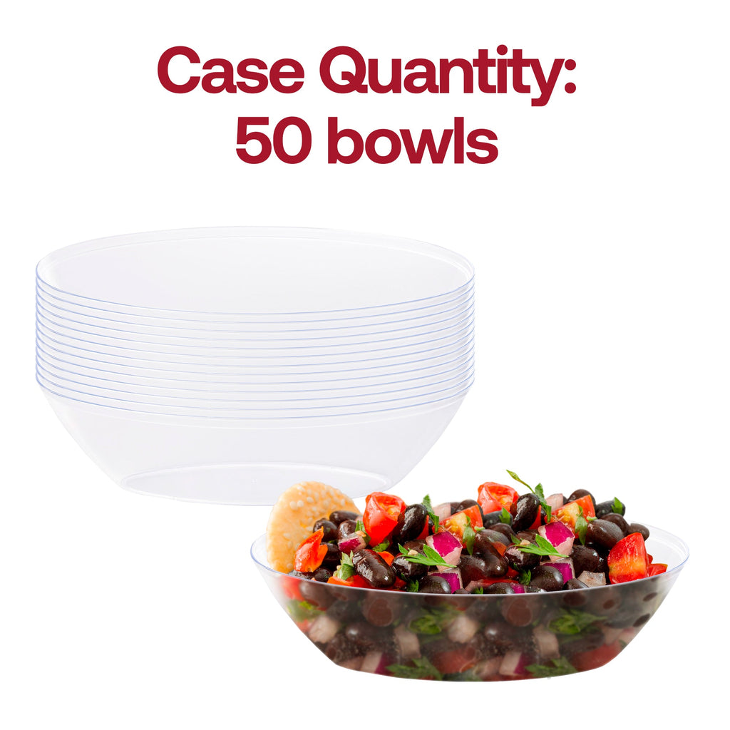 Clear Oval Luau Bowl (½ Gallon)