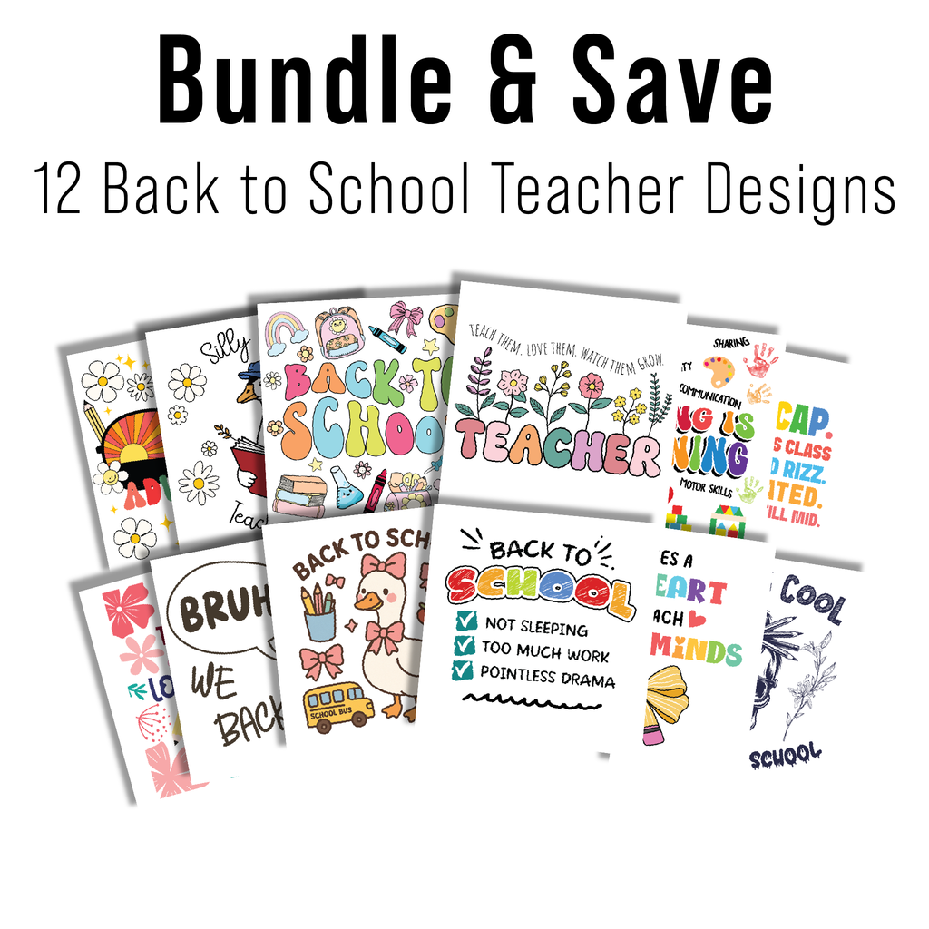 Multi Product Use - Digital Sublimation Designs - Back to School Teachers
