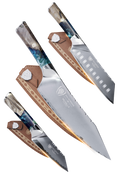 Valhalla Ultimate Kitchen Trio | 8" Chef's Knife + 7" Santoku + 4" Paring Knife