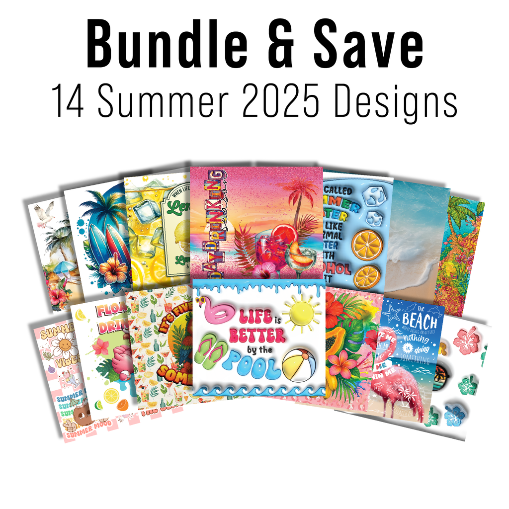Digital Sublimation Designs - Summer Tumbler Wraps