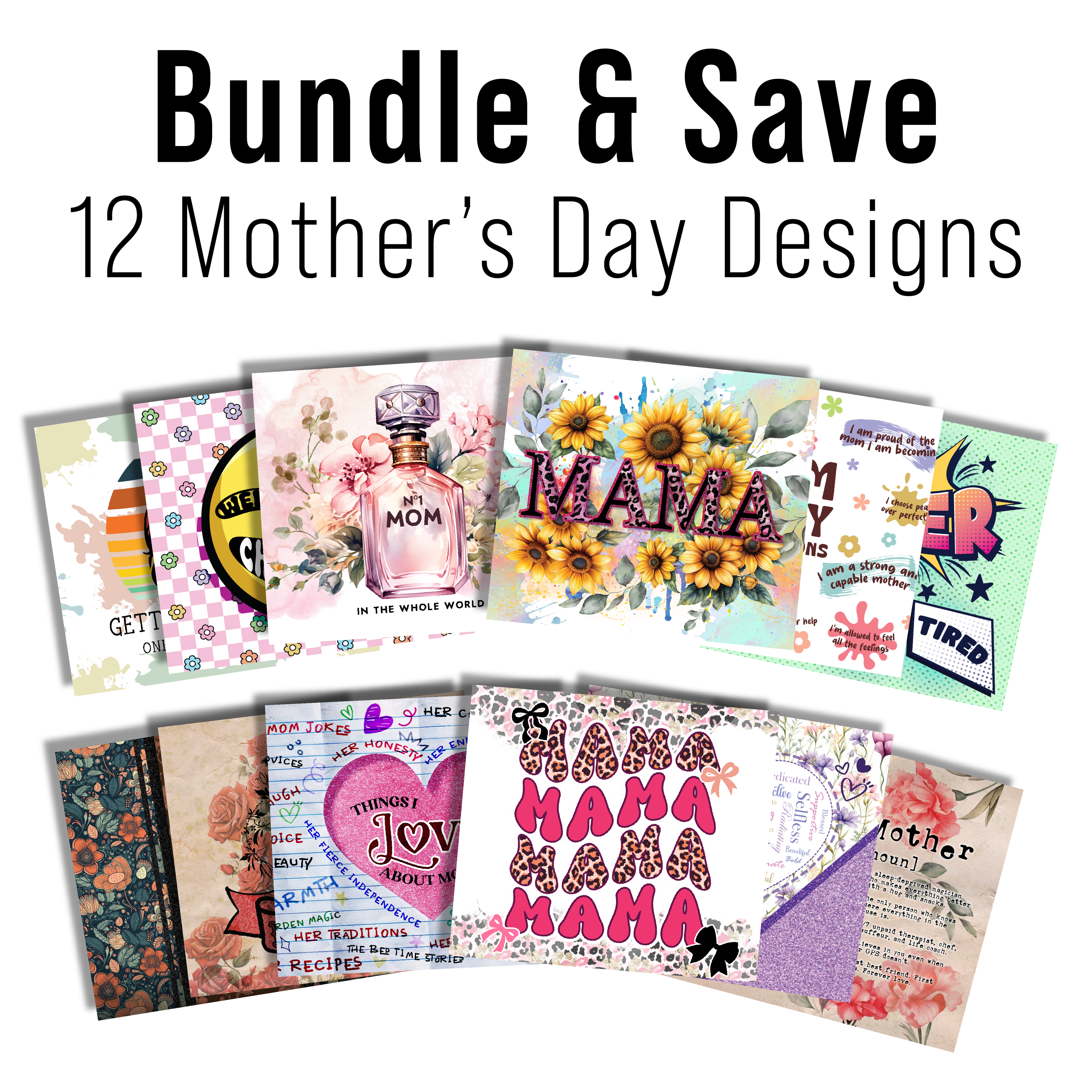Digital Sublimation Designs - Mother's Day Tumbler Wrap