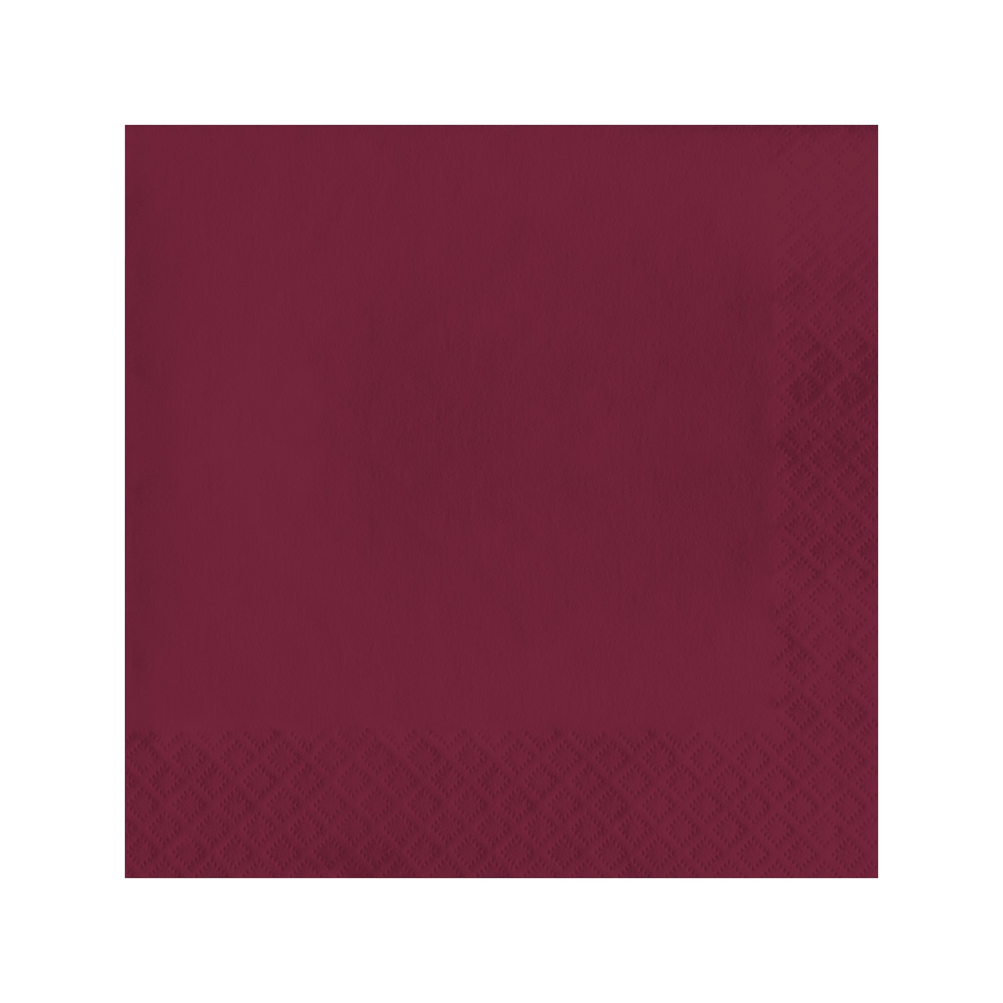 Burgundy Red Paper Beverage/Cocktail Napkins