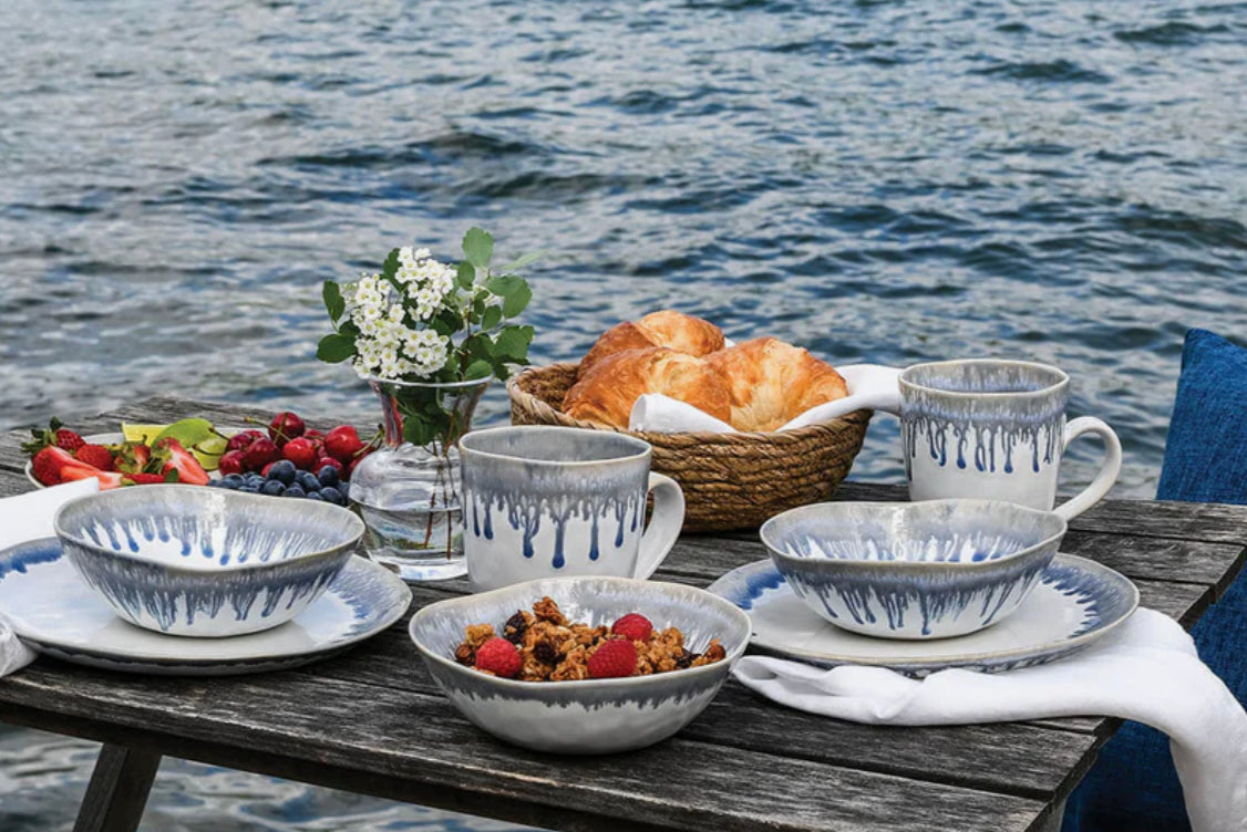 Simon Pearce Burlington DLX Dinnerware - Pool