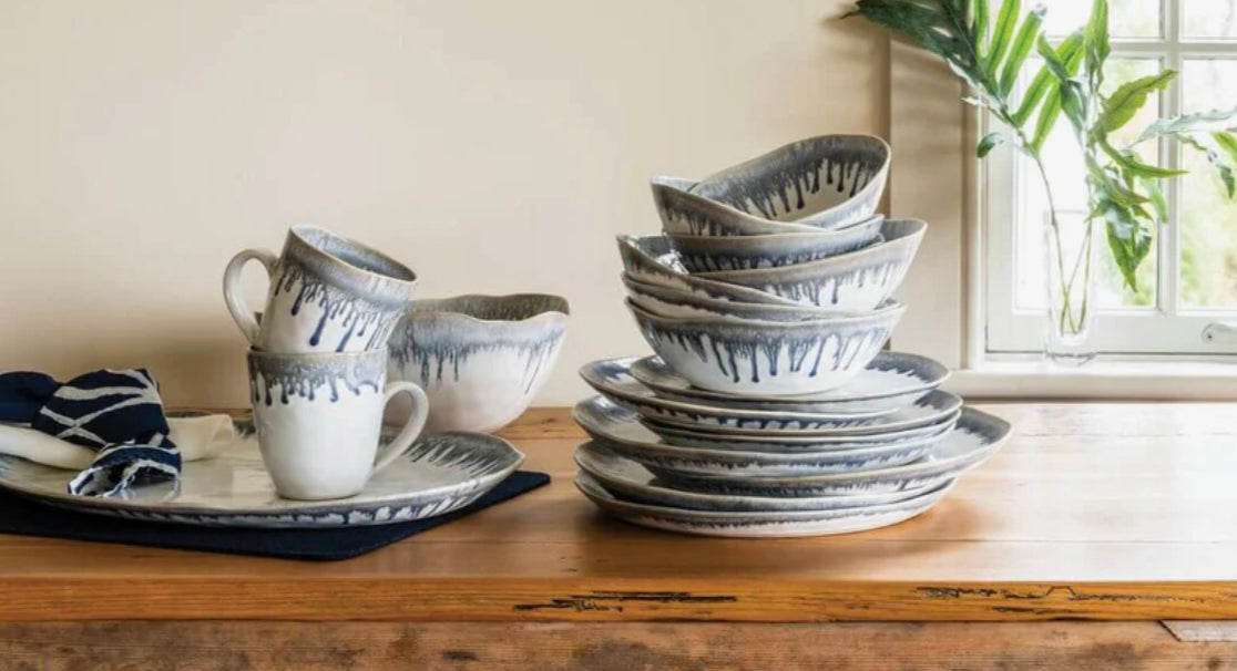 Simon Pearce Burlington DLX Dinnerware - Pool