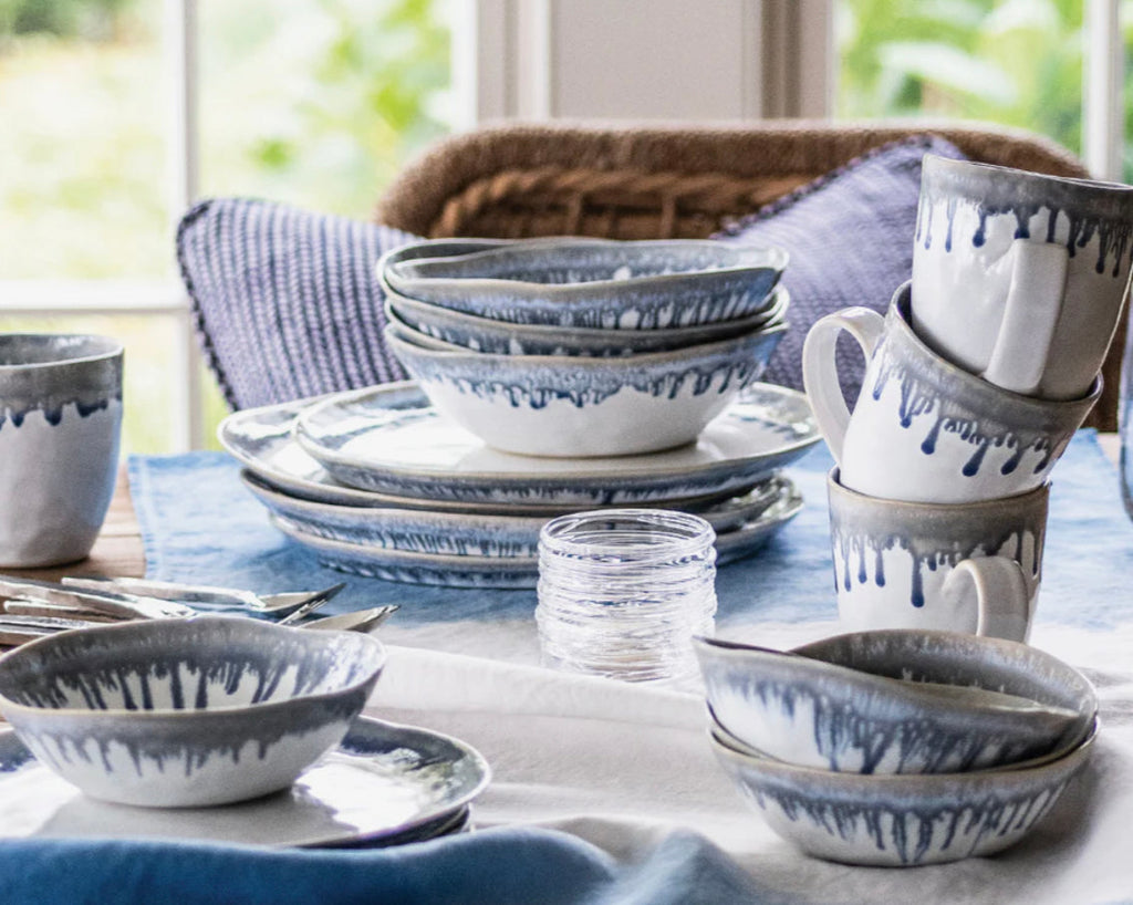 Simon Pearce Burlington DLX Dinnerware - Pool