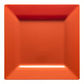 Burnt Orange Square Plastic Cake Plates (6.5")
