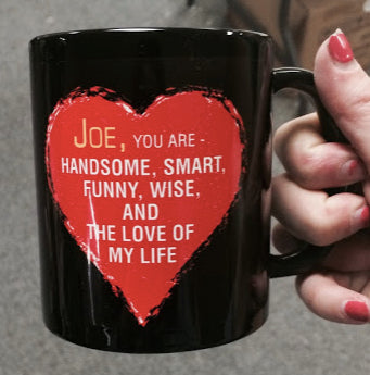 11 oz Black Coffee Mugs Mockup Generator