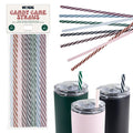 Candy Cane Straws - 11" (24 Pack)