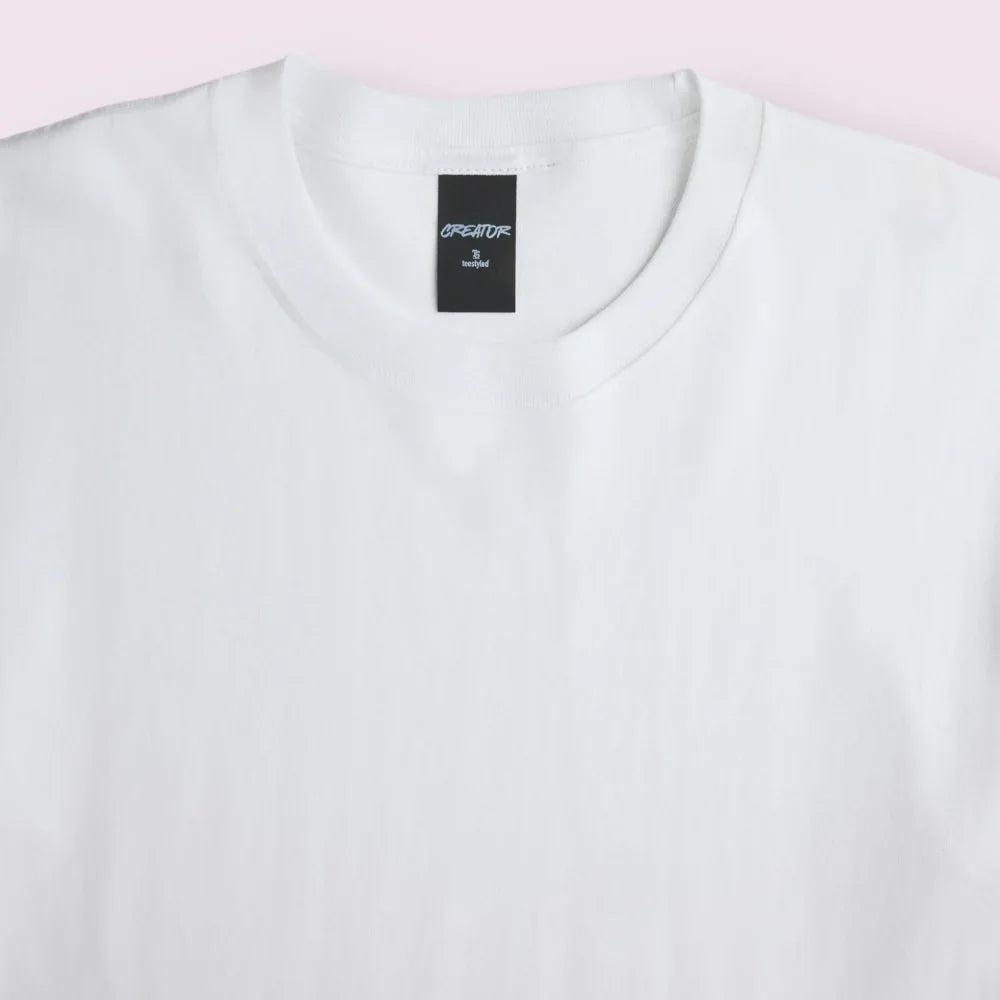 Teestyled - Creator Tee (TS7500) - White - ADULT Sizes - Front and Back Print [F/B]