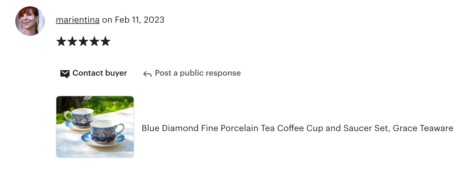 Blue Diamond Fine Porcelain Cup and Saucer