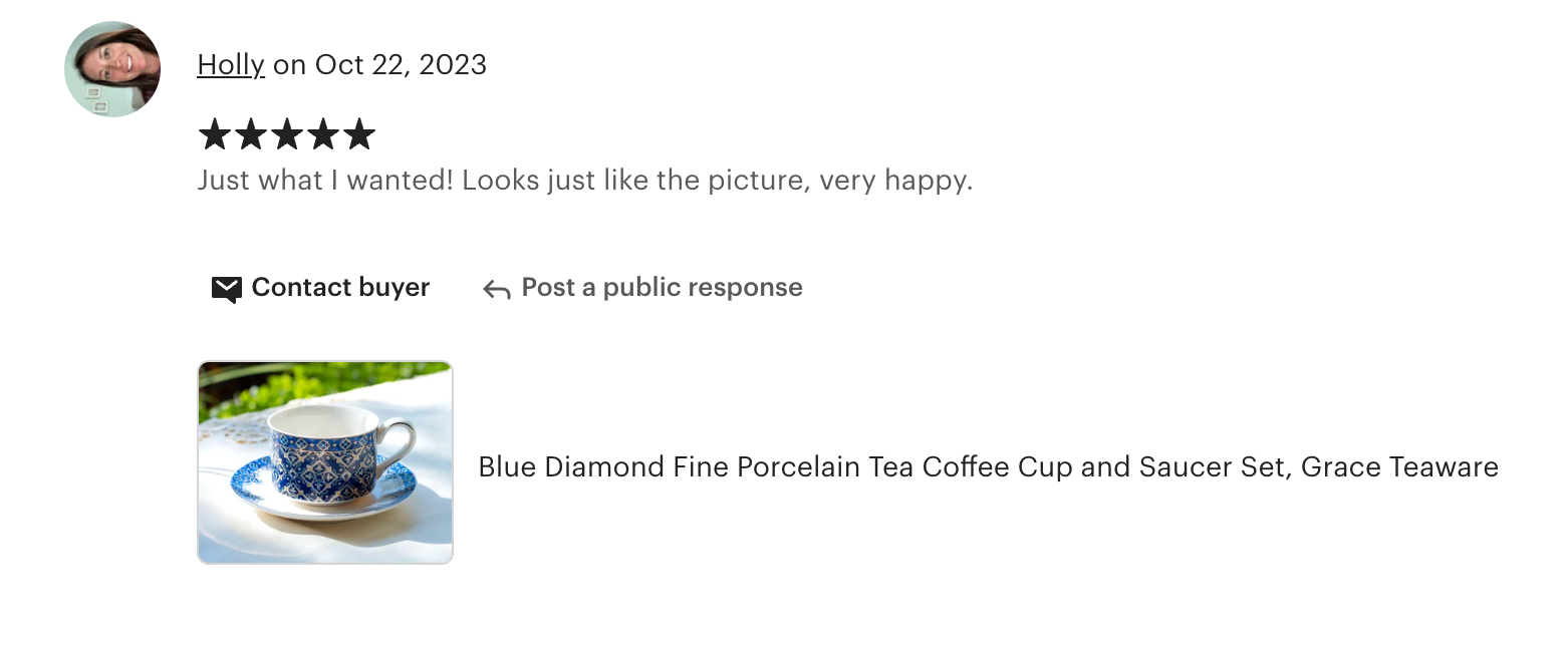 Blue Diamond Fine Porcelain Cup and Saucer