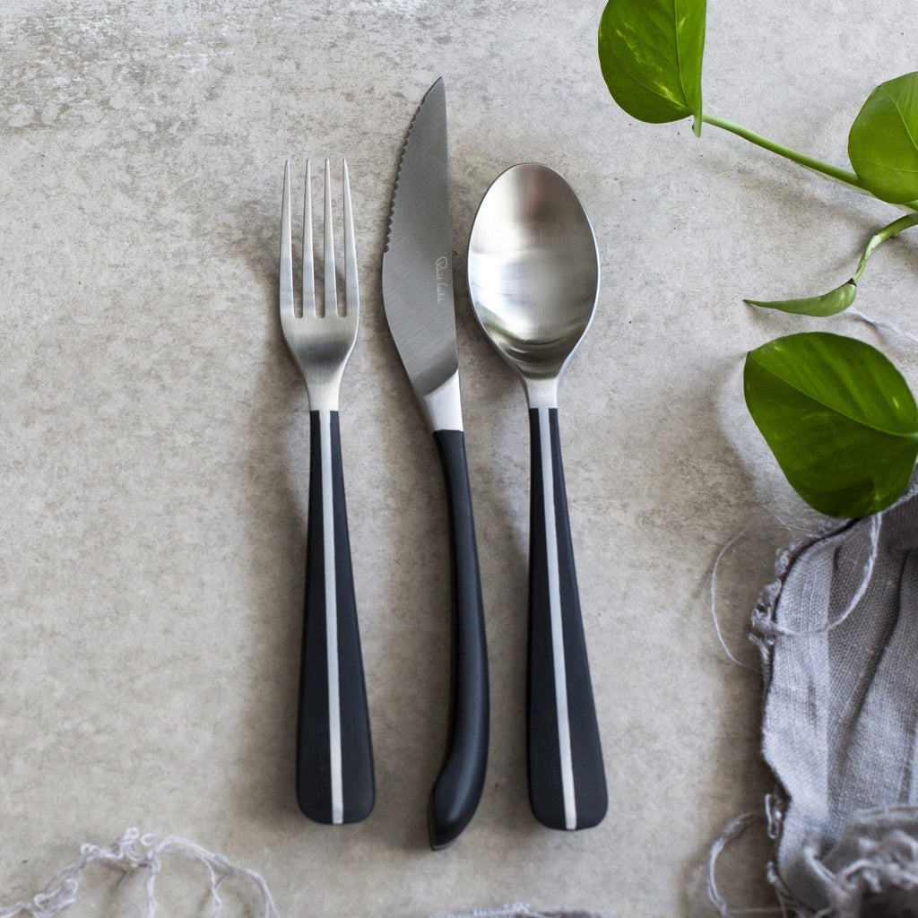Contour Noir Satin Steak Knife, Set of 4