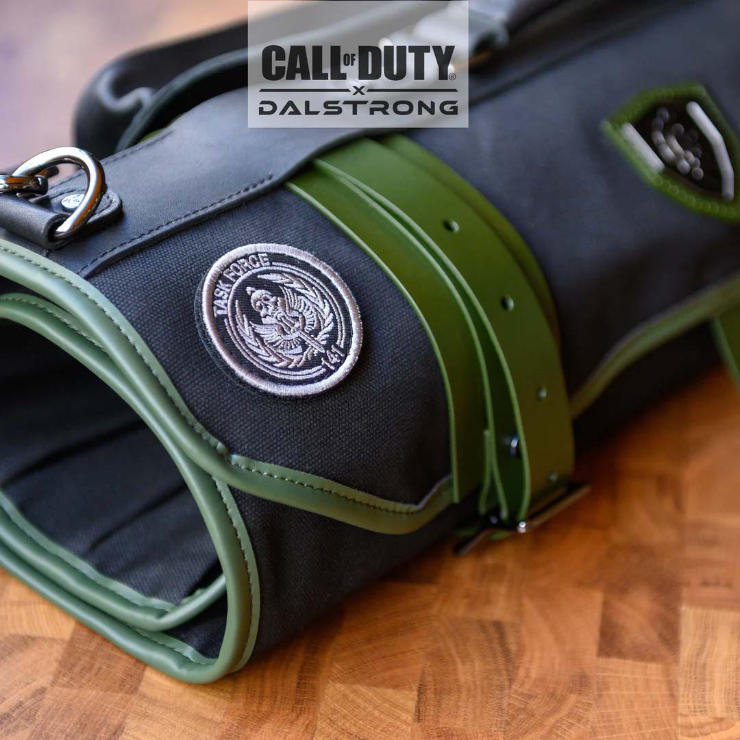 Canvas Knife Roll | Call of Duty © Edition | Black Waxed Canvas | EXCLUSIVE COLLECTOR ROLL | Dalstrong ©