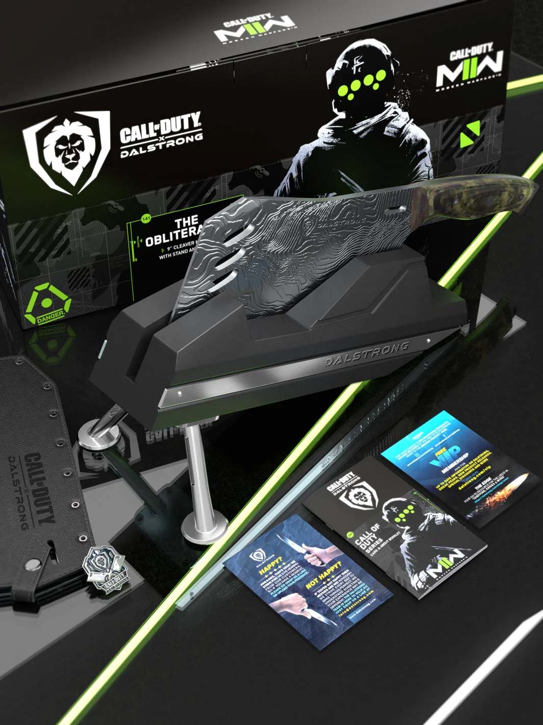 Cleaver Knife with Stand | Obliterator | Call of Duty © Edition | EXCLUSIVE COLLECTOR SET | Dalstrong ©