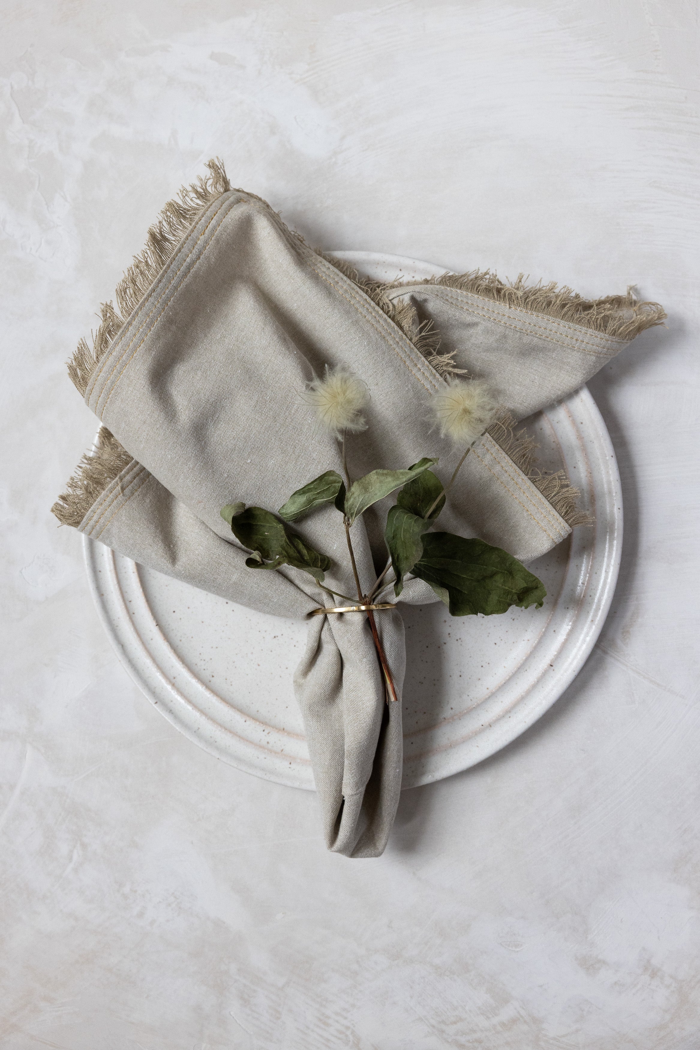 Ember Fringed Table Napkins - Set of 2