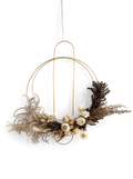 Modern Brass Wreath - Circle