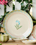 June's Garden Cake Plate / Blue Bell