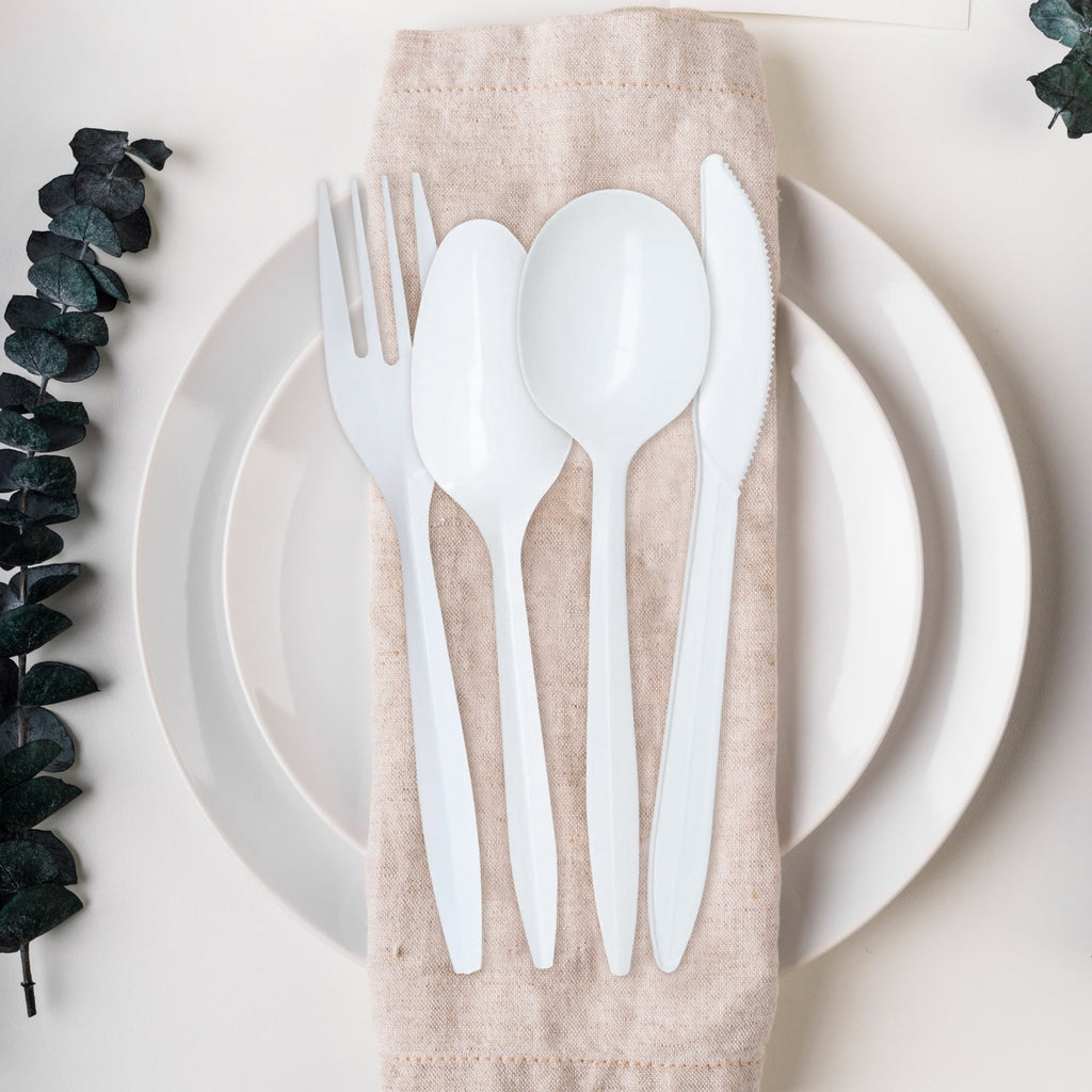 Medium Weight Disposable Plastic Spoons