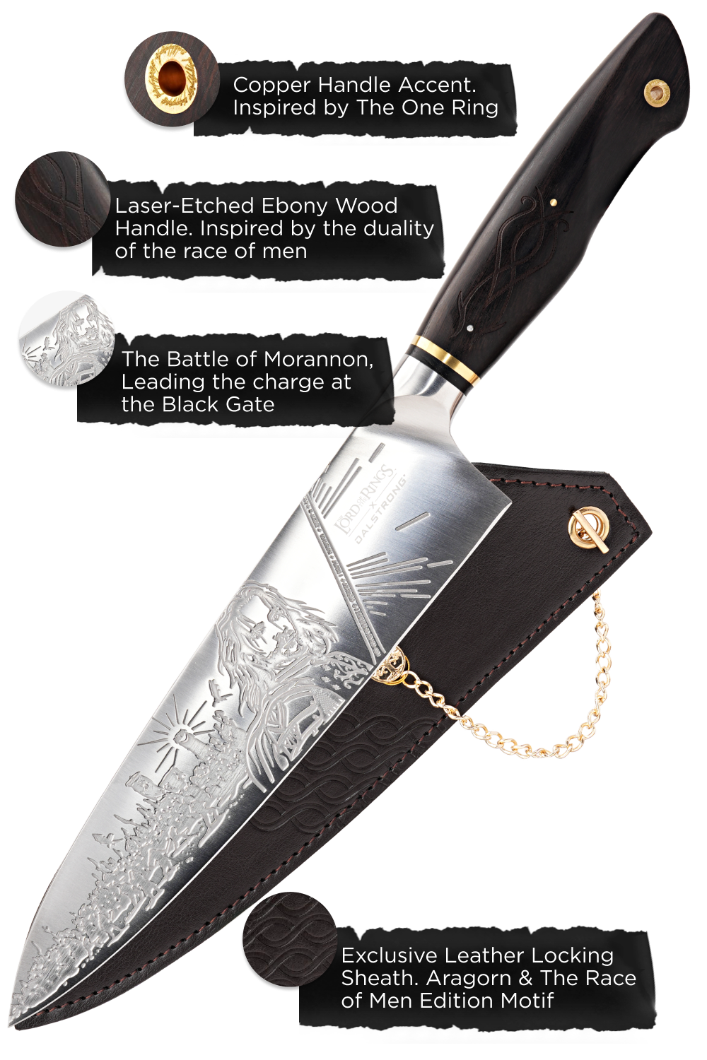 Chef Knife 8" | The Lord of the Rings™ Edition | Dalstrong ©
