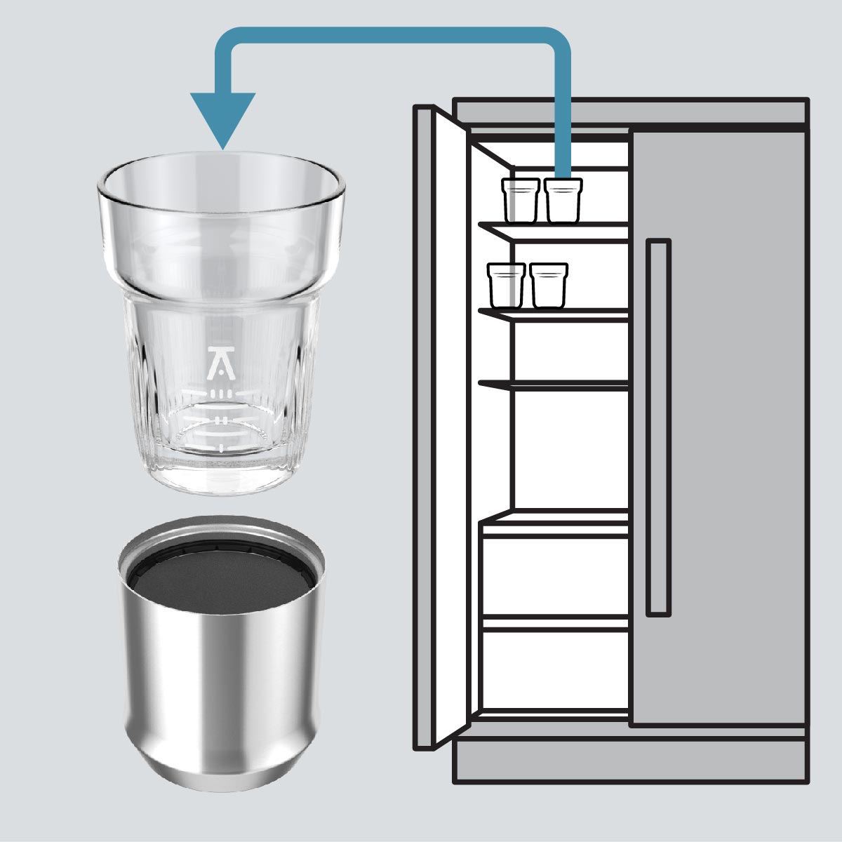 12 ounce Rocks Glass Insert
