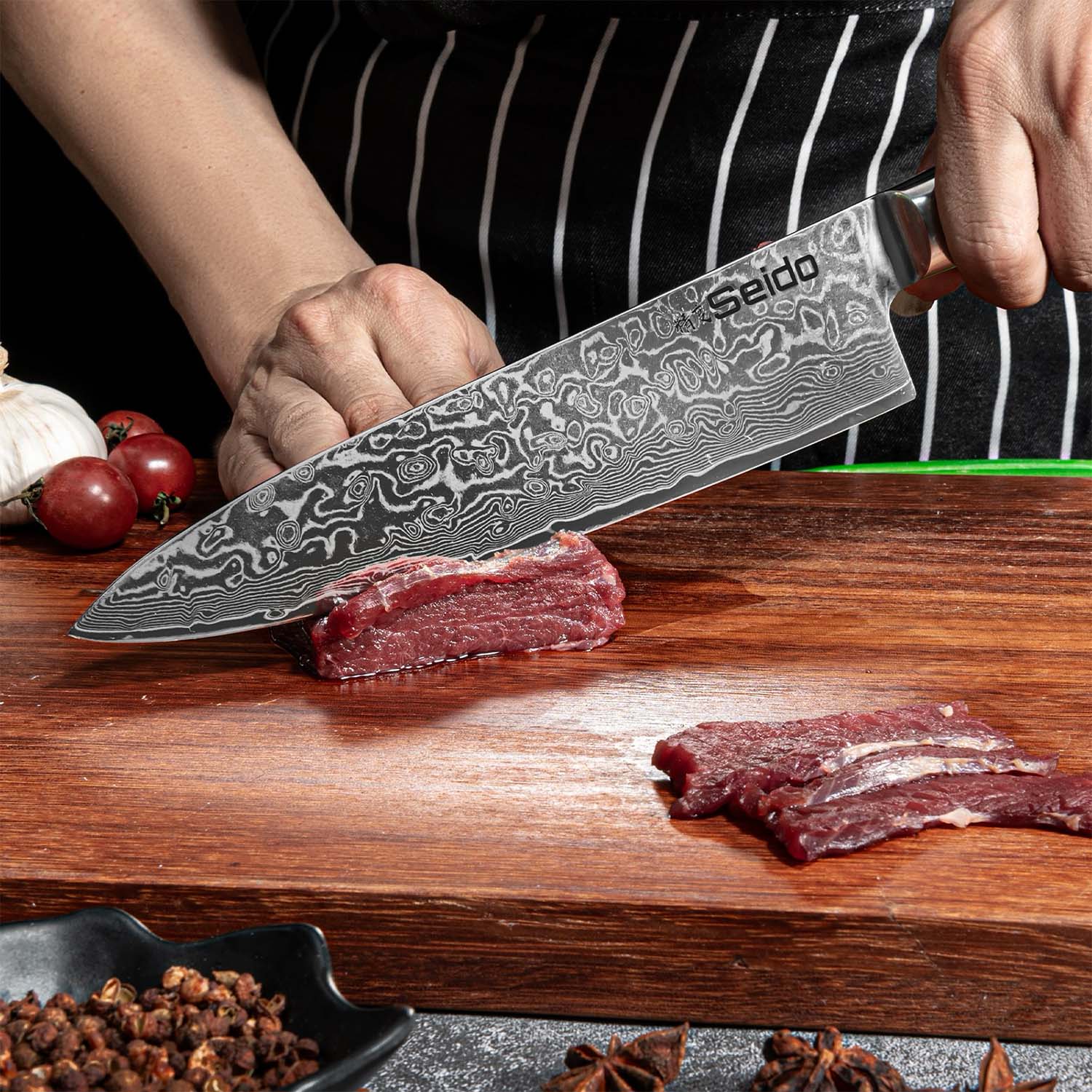 VG-10 Steel Classic 8-Piece Professional Knife Set